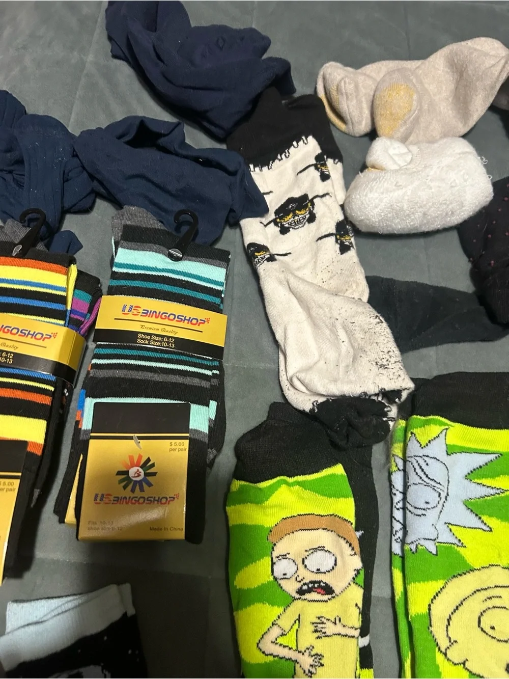 Men's Crew Socks - 27 Pairs - Rick & Morty, Coors Light, Voodoo Ranger, & More!